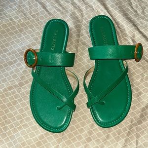 Talbots Green Sandal sz 9M
